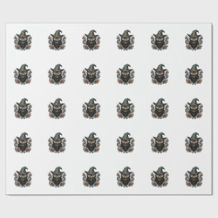 Papier Cadeau Conception vectorielle de chapeau de sorcière de h