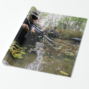 Papier Cadeau conceptions militaires impressionnantes de papier