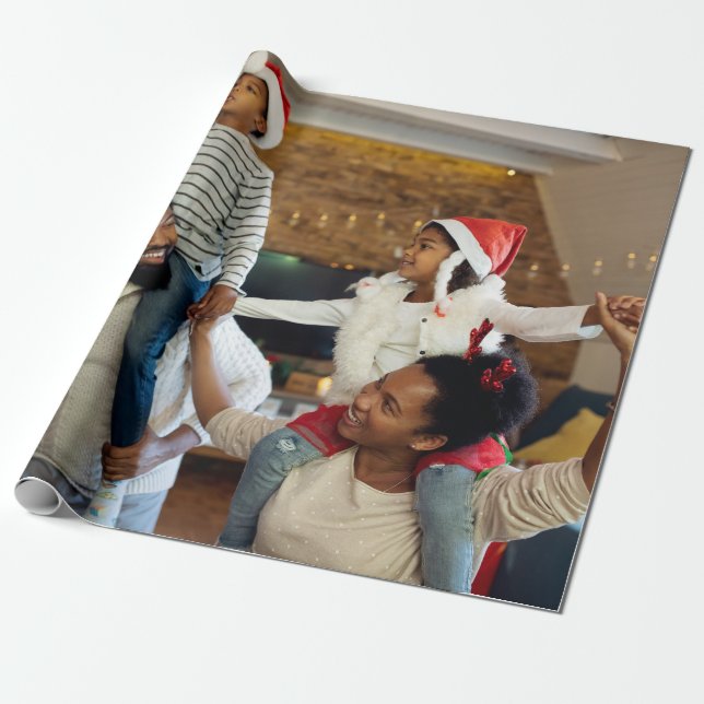 Papier Cadeau Concevez votre propre photo unique (Déroulé)