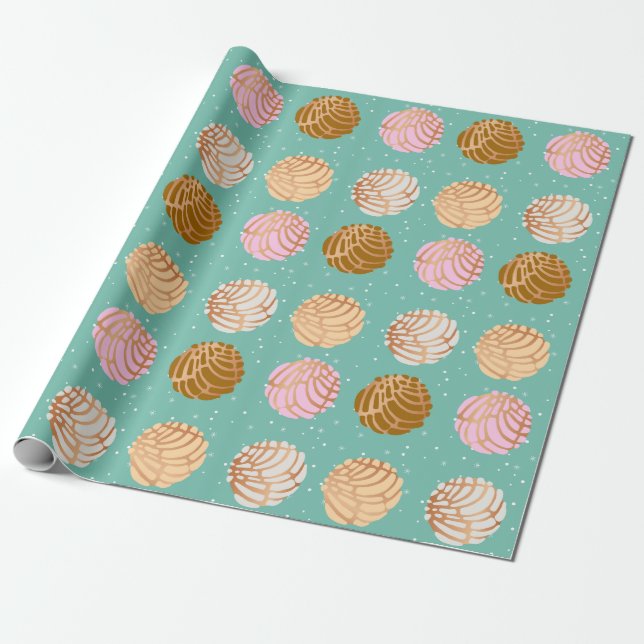 Papier Cadeau Concha/Conchita Pattern Wrapping Paper (Déroulé)