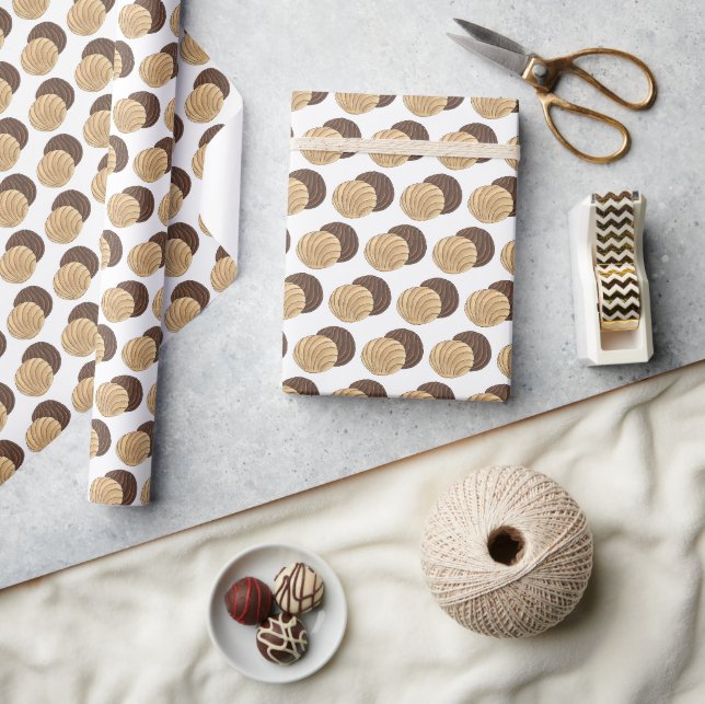 Papier Cadeau Conchas Pan mexicain Dulce Sweet Bread Panadería (Artisanat)