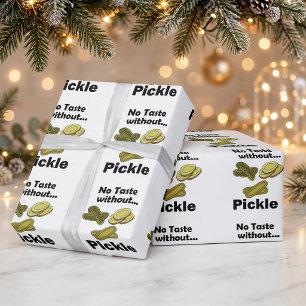 Papier Cadeau Concombres Marinés Sans Goût Sans Fête des Marinés