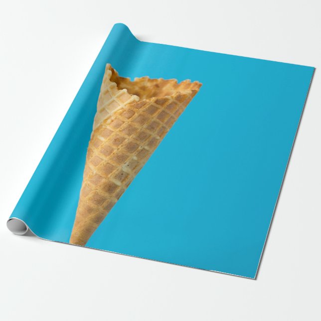 Papier Cadeau Cône crème glacée (Déroulé)
