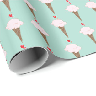 Papier Cadeau Cône de crème glacée mignonne
