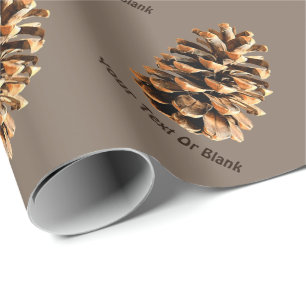 Papier Cadeau Cône de pin