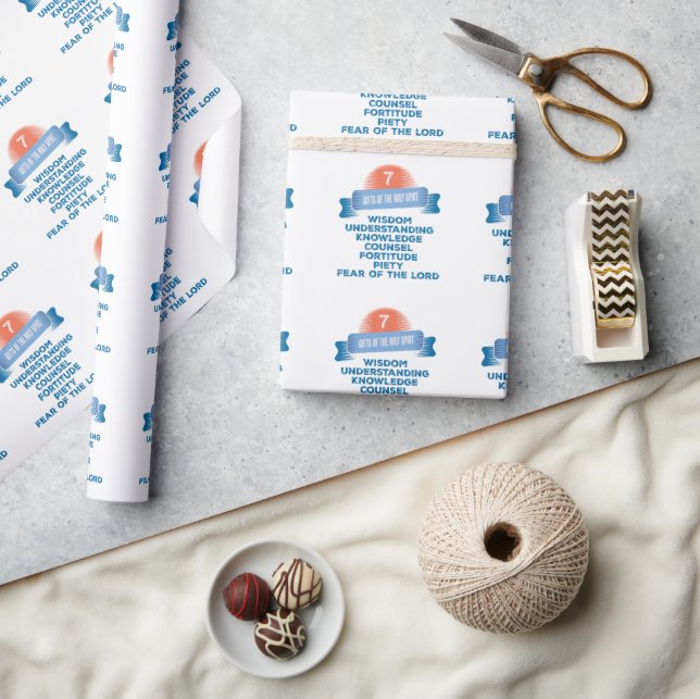 Papier Cadeau Confirmation 7 Dons de l'Esprit Saint (Artisanat)
