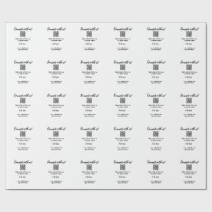 Papier Cadeau Connectez-vous avec nous scannez le code QR ajoute