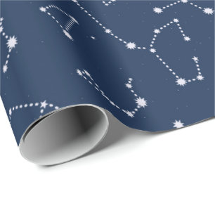 Papier Cadeau Constellations Starry Sky