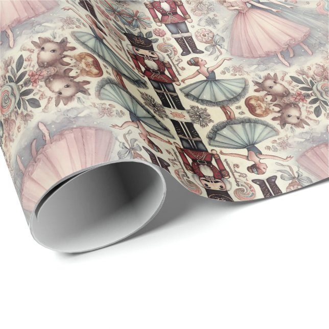 Papier Cadeau Conte de noisette en Aquarelle (Coin rond)