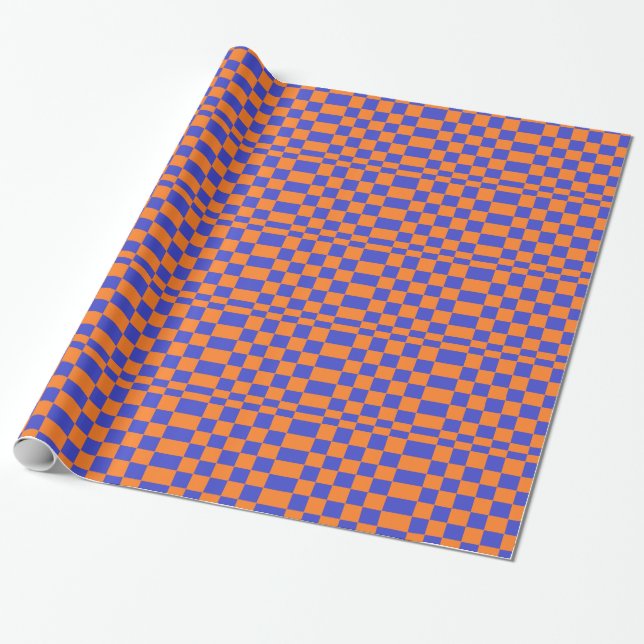 Papier Cadeau Contrôleurs oranges et bleus (Déroulé)