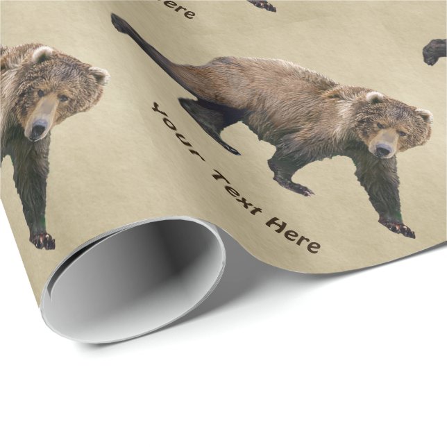 Papier Cadeau Cook bear (Coin rond)