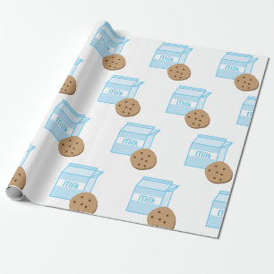 Papier Cadeau Cookie et Lait
