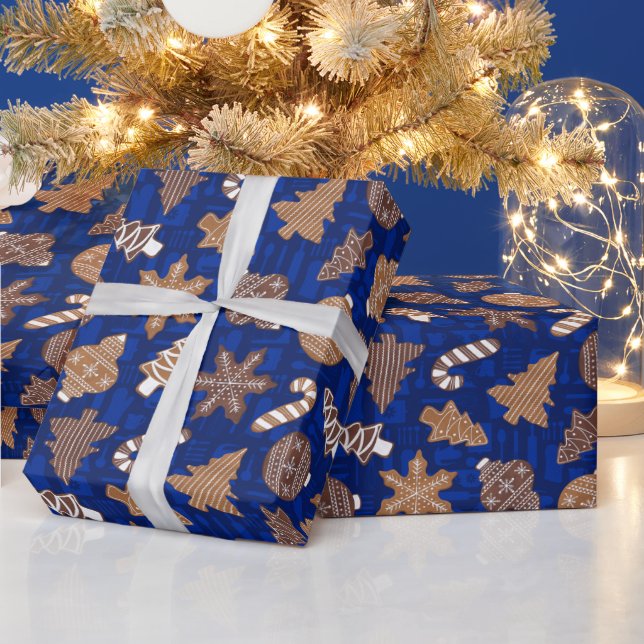 Papier Cadeau Cookies de Noël (Vacances)