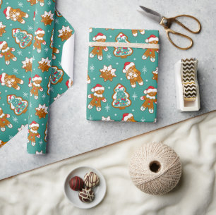 Papier Cadeau Cookies de Noël au pain d'épice