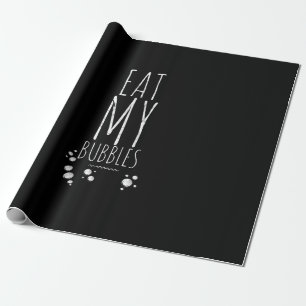 Papier Cadeau Cool Baignade Manger Mes Bulles Nager Amusant Nage