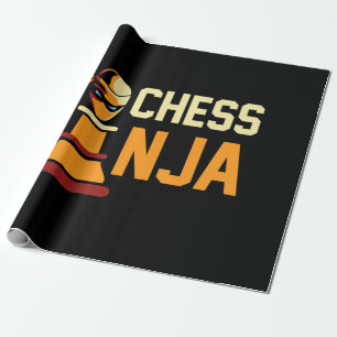 Papier Cadeau Cool Chess Ninja Chess Lovers Cadeau