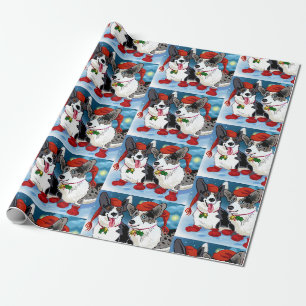 Papier Cadeau Cool Christmas Corgis