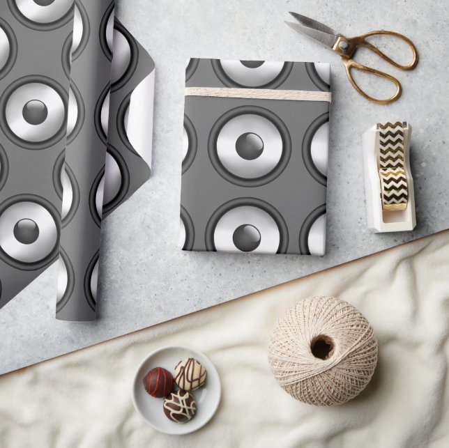 Papier Cadeau Cool et fun Musique Conception du haut-parleur (Artisanat)