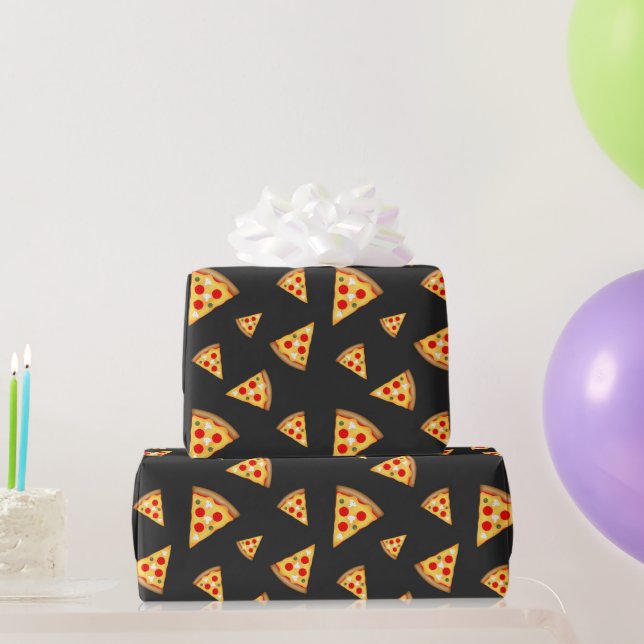 Papier Cadeau Cool et fun pizza tranches motif (Cadeaux de fête)