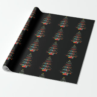 Papier Cadeau Cool Guitar Christmas Tree Merry Xmas Gifts Xmas L