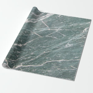 Papier Cadeau Cool Moderne Marbre Vert Pierre Texture