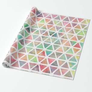 Papier Cadeau Cool pour le watercolor paint triangles