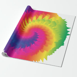 Papier Cadeau Cool Rainbow Tie Dye