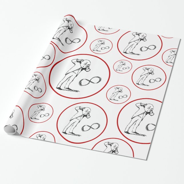 Papier Cadeau Cool Symbole d'infinité Philosophique papier envel (Déroulé)