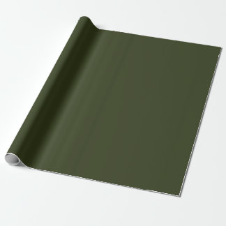 Papier Cadeau Coordonnée vert foncé - Collection Jardin d'or rou