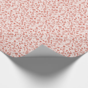 Papier Cadeau Copie botanique folklorique