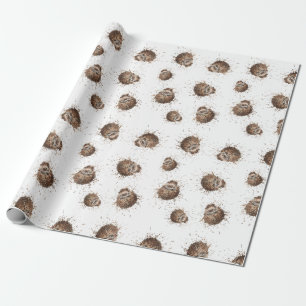 Papier Cadeau Copie brouillée de hérisson
