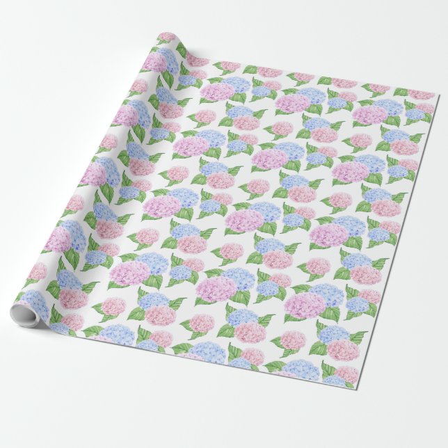 Papier Cadeau Copie d'hortensia (Déroulé)