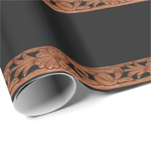 Papier Cadeau Copie usinée occidentale de ceinture en cuir sur