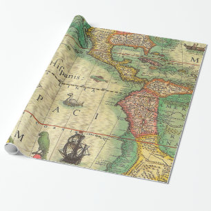 Papier Cadeau Copie vintage de carte