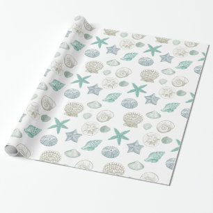Papier Cadeau Coques de mer