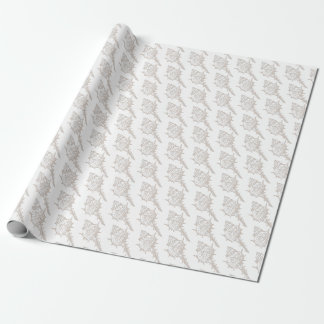 Papier Cadeau Coquillage élégant motif