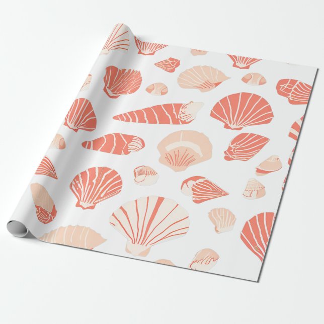 Papier Cadeau Coquillages (Déroulé)