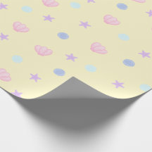 Coquillages et perles Pastel en Chiffon citron