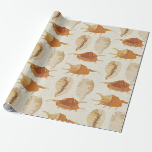 Papier Cadeau Coquillages texturés