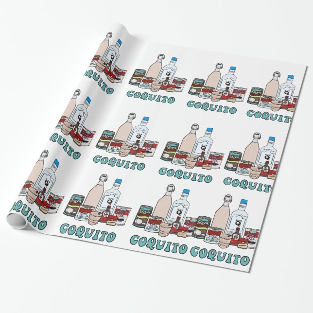 PAPIER CADEAU COQUITO WRAPPING PAPER (Déroulé)