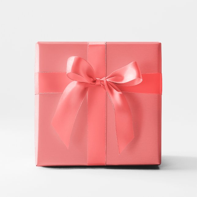 Papier Cadeau Corail clair (Light Coral Wrapping Paper)