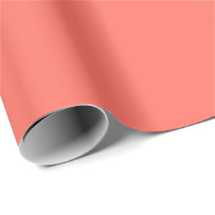 Papier Cadeau Corail et blanc Motif amusant