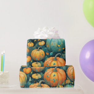 Papier Cadeau Correctif Citrouille enchâssé