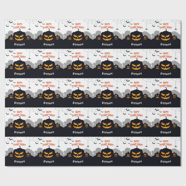 Papier Cadeau Correctif Citrouille inactif (Plat)