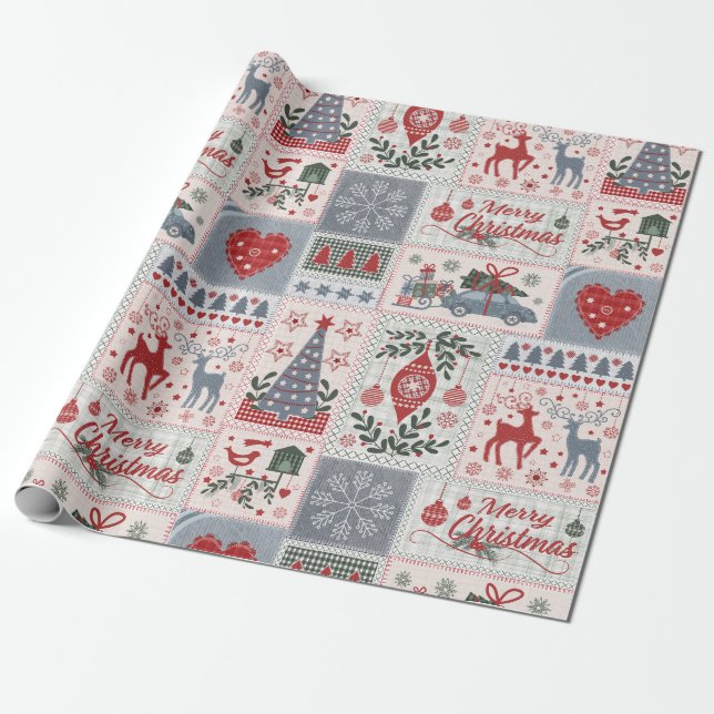 Papier Cadeau Correspondance de Noël (Déroulé)