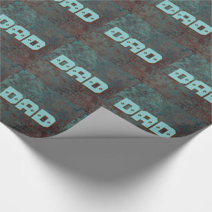 Papier Cadeau Corrosion "Cuivre" imprimé carrelé DAD papier d'em