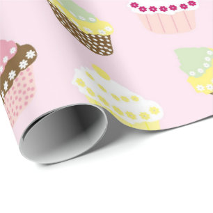 Papier Cadeau Coucakes Motif Pastel Pink