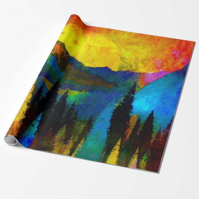Papier Cadeau Coucher de soleil (Déroulé)