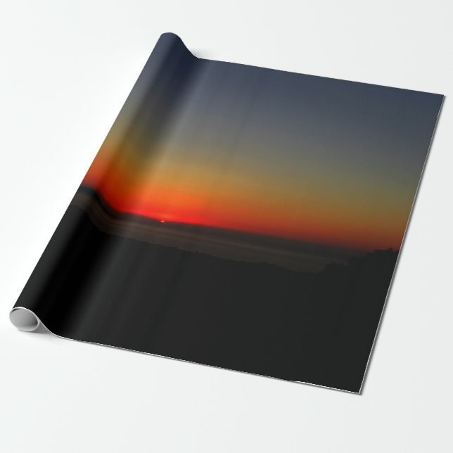 Papier Cadeau Coucher de soleil dans l'eau (Déroulé)