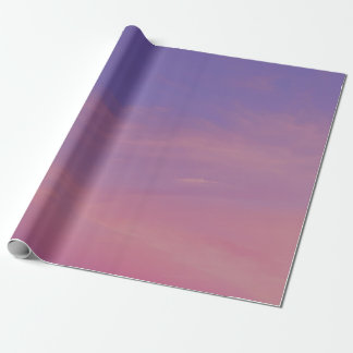 Papier Cadeau Coucher de soleil violet et rose
